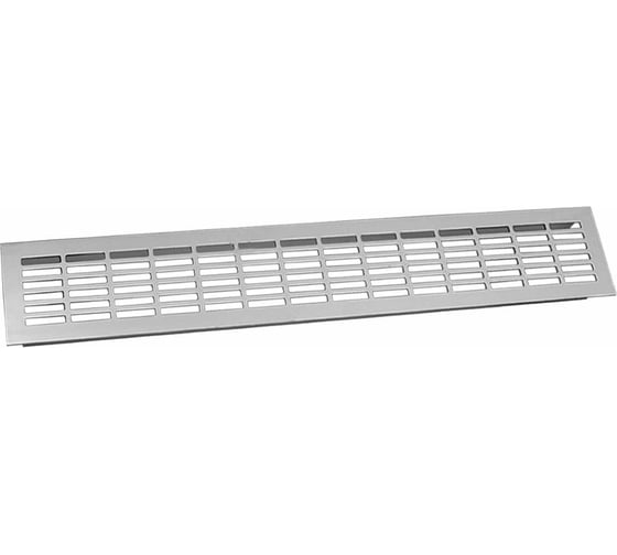 Решетка вентиляционная GTV 480x80 мм, цвет алюминий KK-W80800-D0