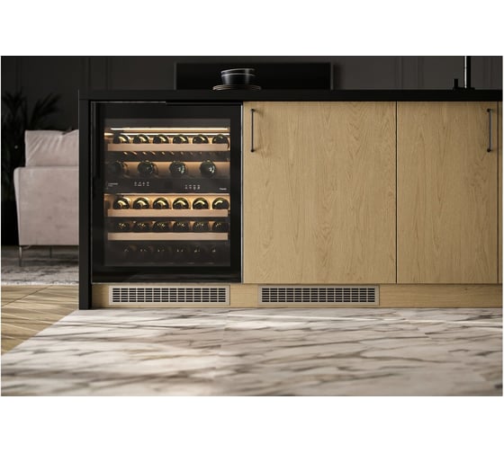Решетка вентиляционная GTV 480x80 мм, цвет светлый антрацит KK-W80800-24