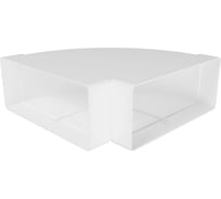 Колено ERA КГП 90x220 мм, горизонтальное, пластик 922КГП