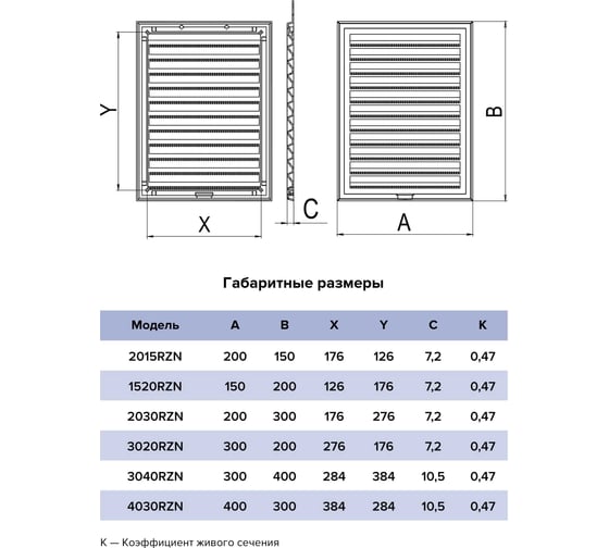 Решетка вентиляционная ERA RZN сетка разъемная, 300х200 мм, пластик 3020RZN