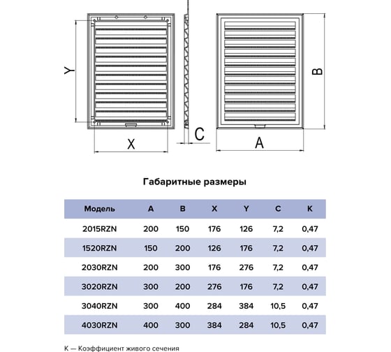 Решетка вентиляционная ERA RZN сетка разъемная, 200х300 мм, пластик 2030RZN
