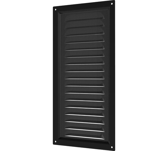 Решетка вентиляционная ERA МЭ сетка, 150х300 мм, окраш.сталь Black 1530МЭ Black