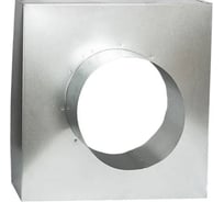 Адаптер (КСД) ООО Вентмаркет 450x450 с верхней врезкой d250 под вентиляционную решетку KCD450х450D250