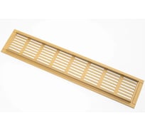 Решетка вентиляционная ООО Вентмаркет 500х60мм, металлическая врезная, Натуральный дуб VRZ50060Natural oak