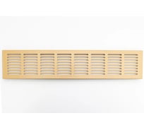 Решетка вентиляционная ООО Вентмаркет 600х80мм, металлическая врезная, Натуральный дуб VRZ60080Natural oak