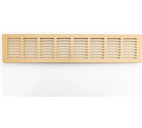 Решетка вентиляционная ООО Вентмаркет 600х100мм, металлическая врезная, Натуральный дуб VRZ600100Natural oak