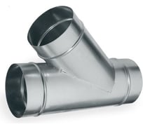 Тройник ООО Вентмаркет D140/45, для круглых воздуховодов, из оцинкованной стали T140/45°