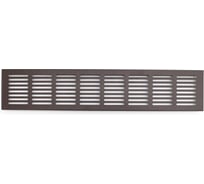 Решетка вентиляционная ООО Вентмаркет 500х30мм, металлическая врезная, венге (темно-коричневый) VRZ50300T