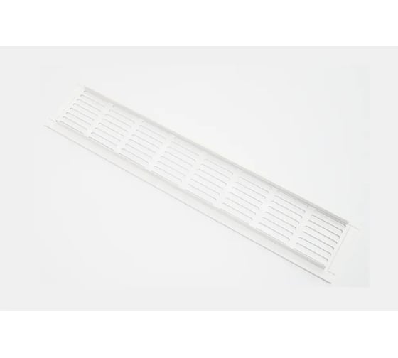 Решетка вентиляционная ООО Вентмаркет 800x80мм, металлическая, врезная, белый VRZ50300 1
