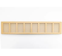 Решетка вентиляционная ООО Вентмаркет 1000х80мм, металлическая врезная, Натуральный дуб VRZ100080Natural oak