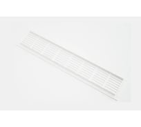 Решетка вентиляционная ООО Вентмаркет 500х50мм, металлическая врезная, белый VRZ50500