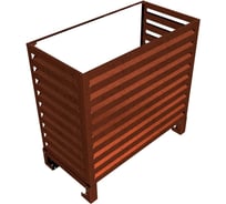 Корзина для кондиционера с креплением к основанию ООО "СТАЛЬНЫЕ СИСТЕМЫ" KF-O FS23.2.P.EIB.RAL8017