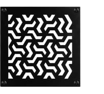 Накладка для вентиляции ООО СКП Лава 300*300, черный ВРК-006Ч