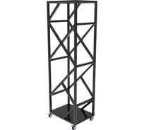 Дровница металлическая ПРОФМЕТСТИЛЬ Ромб с колесами 1156