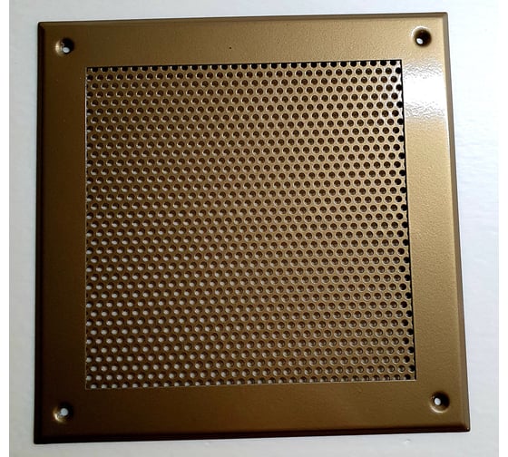 Вентиляционная решетка металлическая на саморезах ООО Вентмаркет 210x210 мм VRC00215S
