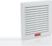 Решетка вентиляционная с фильтром IP54 (160х160 мм; серая) Plastim PFI1500