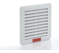 Решетка вентиляционная с фильтром IP54 (110х110 мм; серая) Plastim PFI1000