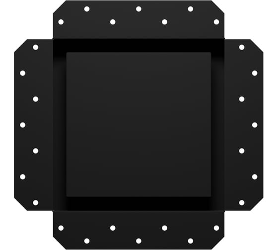 Решетка вентиляционная ERA SGR 200x200 окраш.сталь Matt black 2020SGR