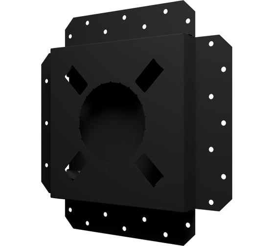 Решетка вентиляционная ERA SGR 200x200 окраш.сталь Matt black 2020SGR