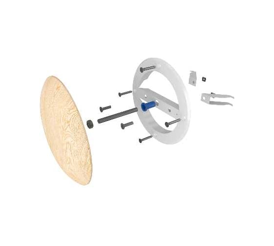 Анемостат ERA DW мет.фланец D125 распорки D165 сосна 12,5DW Pine MS