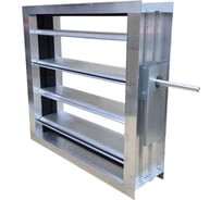 Воздушный клапан TECHNO TVK-400 квадратный, с площадкой под привод, размер 400x400 мм 580400