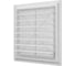 Решетка вентиляционная ERA AIRVENT регулируемая жалюзи 402x442, пластик 4044AVp 4
