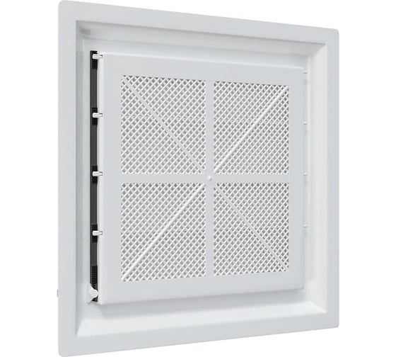 Решетка вентиляционная ERA AIRVENT регулируемая жалюзи 281x281, пластик 2828AVp