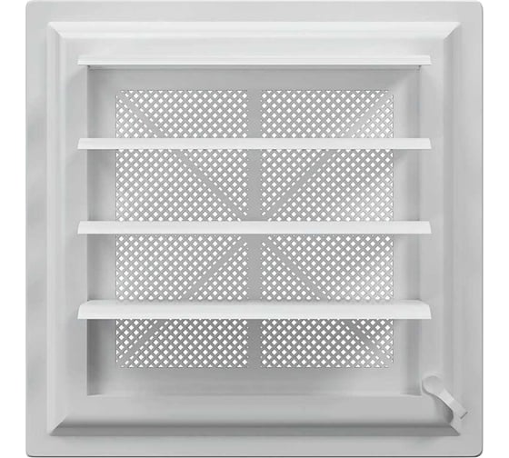 Решетка вентиляционная ERA AIRVENT регулируемая жалюзи 281x281, пластик 2828AVp