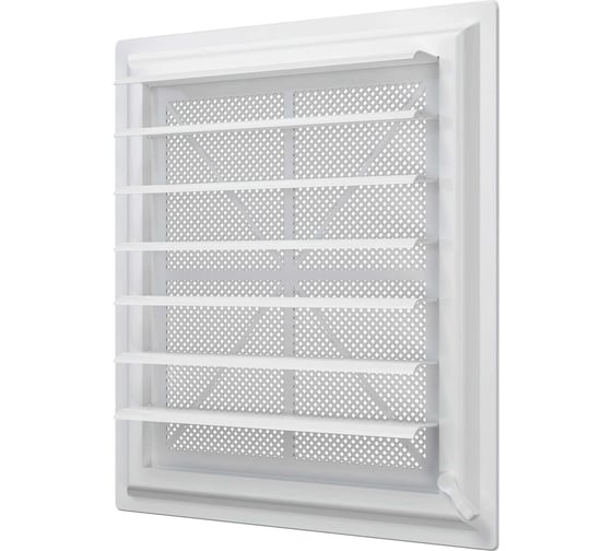 Решетка вентиляционная ERA AIRVENT регулируемая жалюзи 349x399, пластик 3540AVp