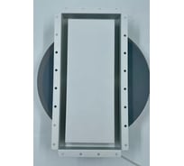 Решетка скрытого монтажа ВИЕНТО 250х130 с лицевой панелью 225х105, белая РСМ2513