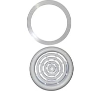 Вентиляционная решётка EKS D50 мм белая с кольцом ЦБ-00010363