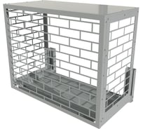 Корзина для кондиционера АрсеналЪ Кладка, 942x1150x641, центральная, две боковые и нижняя панели с прямой крышей КС-41-1150-К
