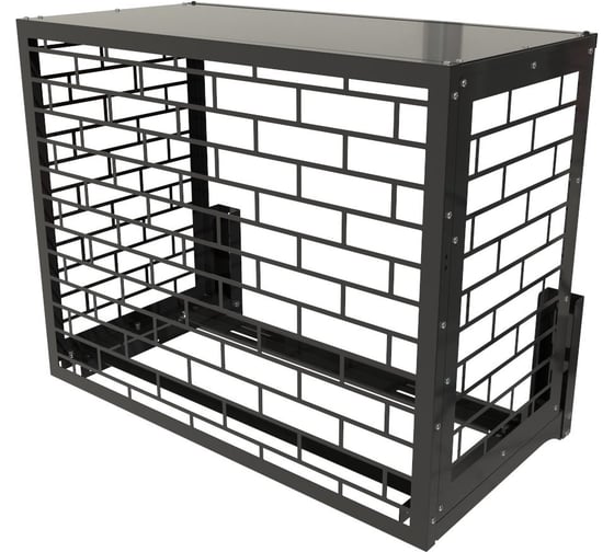 Корзина для кондиционера АрсеналЪ Кладка, 642x940x541, центральная и две боковые панели с прямой крышей КЧ-31-0940-К 1