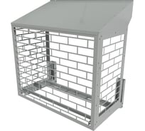 Корзина для кондиционера АрсеналЪ Кладка, 642x940x541, центральная и две боковые панели с косой крышей КС-32-0940-К