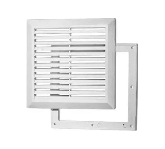Решетка разъёмная KRAFTAIR с москитной сеткой 180x240 белая из ABS пластика А002