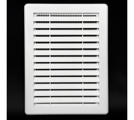 Решетка разъёмная KRAFTAIR с москитной сеткой 180x240 белая из ABS пластика А002