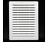 Решетка разъёмная KRAFTAIR с москитной сеткой 180x240 белая из ABS пластика А002 1
