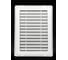 Решетка разъёмная KRAFTAIR с москитной сеткой 180x240 белая из ABS пластика А002 7