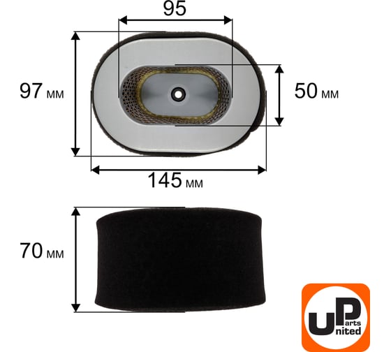 Фильтр воздушный UNITED PARTS для двигателя UD186/L100 90-0235
