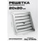 Решетка KRAFTAIR металлическая, регулируемая, P-150 200x200 мм, оцинкованная сталь Р-150 2