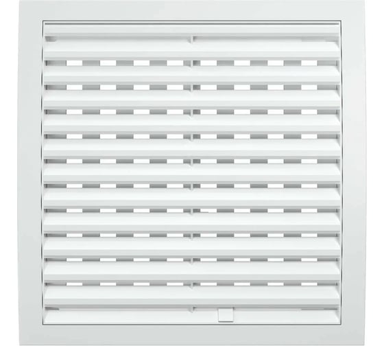 Вентиляционная решетка KRAFTAIR 220x220, разъемная, со шторкой, в рамке, белая Решетка 220х220 Ш Д