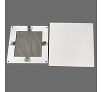 Решетка вентиляционная ВИЕНТО металлическая, разъемная, на магнитах, 125*125, лицевая панель 140*140 РМРМ-1212