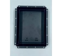 Решетка ВИЕНТО скрытого монтажа ПОД ПЛИТКУ 155*205 с лицевой панелью 125*175 черная РСМ1520-ПЛИТКА