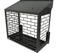 Корзина для кондиционера АрсеналЪ Кладка 1065x1300x728 Центральная, две боковые и нижняя панели с косой крышей КЧ-42-1300-К