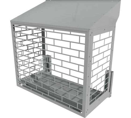 Корзина для кондиционера АрсеналЪ Кладка 1065x1300x728 Центральная, две боковые и нижняя панели с косой крышей КС-42-1300-К