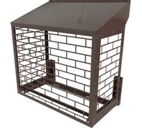 Корзина для кондиционера АрсеналЪ Кладка 792x1040x571 Центральная и две боковые панели с косой крышей КК-32-1040-К