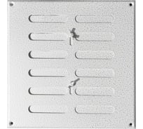 Решетка вентиляционная регулируемая ООО Вентмаркет 300х300мм, металлическая из оцинкованной стали, антик белый SGA300300