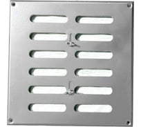Решетка вентиляционная регулируемая ООО Вентмаркет 250х250мм, металлическая из оцинкованной стали, хром SGC250250
