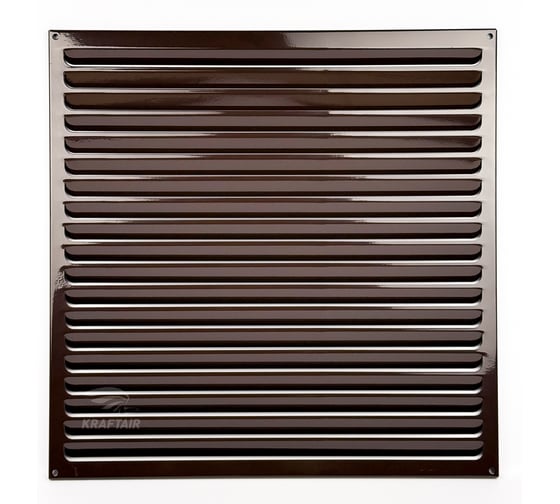 Решетка вентиляционная накладная KRAFTAIR 500x500 мм металлическая коричневая РМ500х500 коричневый 1