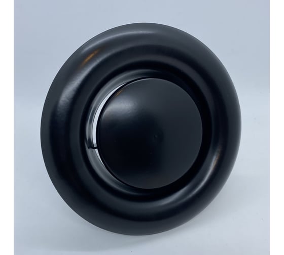Вытяжной диффузор-анемостат DEC DVS125 REGA 125мм, черный, из оцинкованной стали DVS125 REGA Black 1